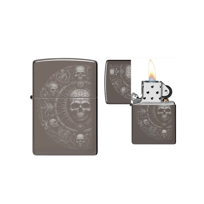 Zippo - Skull Mandala Design