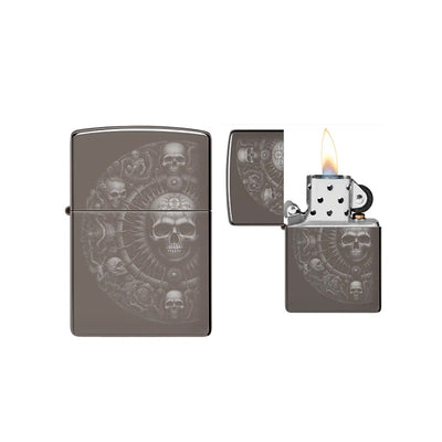 Zippo - Skull Mandala Design