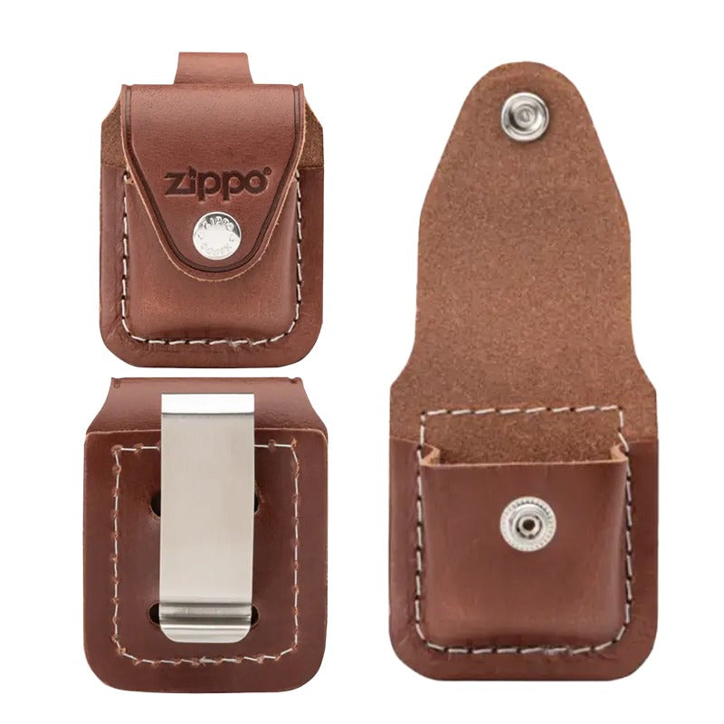 Zippo - Accessoires - Lighter Pouche (Etui) - Brown Clip