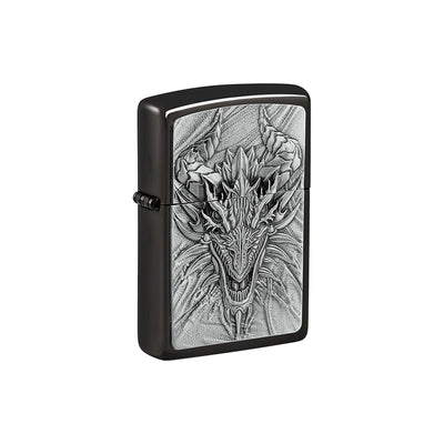 Zippo - Ebony Emblem Metal Dragon