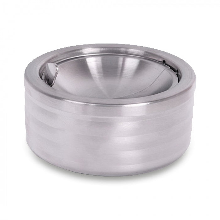 Bookwill - Klep-Asbak - 110mm - Ribbel Chrome