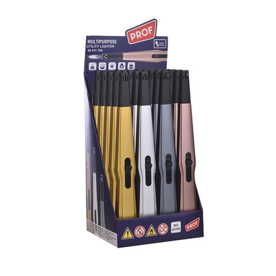 Prof - MPL Piezo aansteker - Curved - Display (20-stuks)