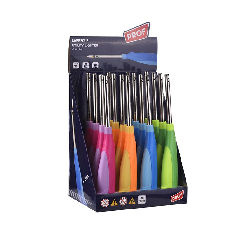 Prof - MPL Piezo aansteker - Bicolor - Display (16-stuks)