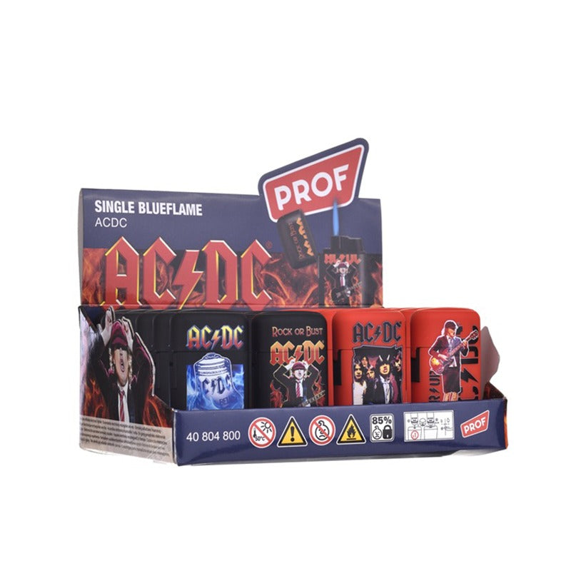 Prof - Jetflame aansteker - AC/DC - Display (20-stuks)