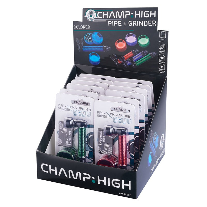 Champ - Grinder and Pipe 30mm - Colored - 2-Delig - 12 st
