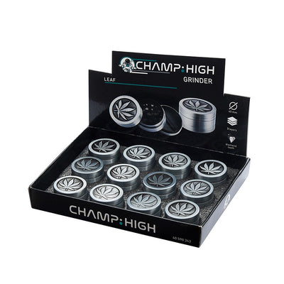 Champ - Grinder 40mm - Metal Leaf - 3-Delig - Display 12 st