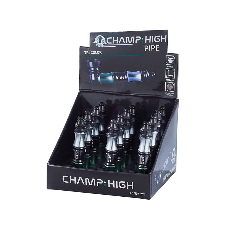 Champ - Wietpijpje (Weedpipe) - Tri Color - Display 12 st