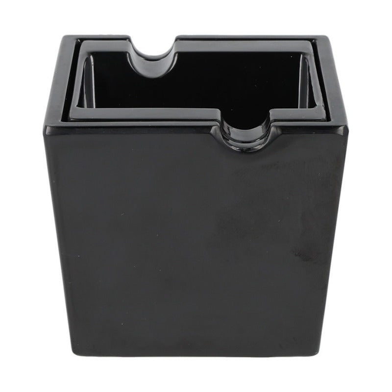 Zorr - Dover asbak - Melamine Modern - Zwart (12x12x16cm)