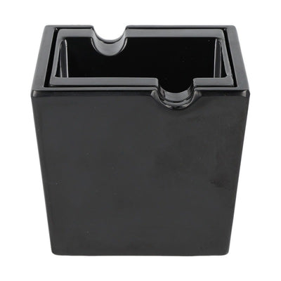 Zorr - Dover asbak - Melamine Modern - Zwart (12x12x16cm)