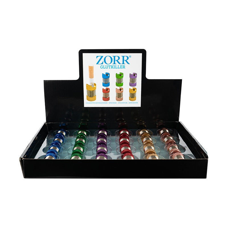 Zorr - Sigarettendover - Metal Colour Spring - Display 24st