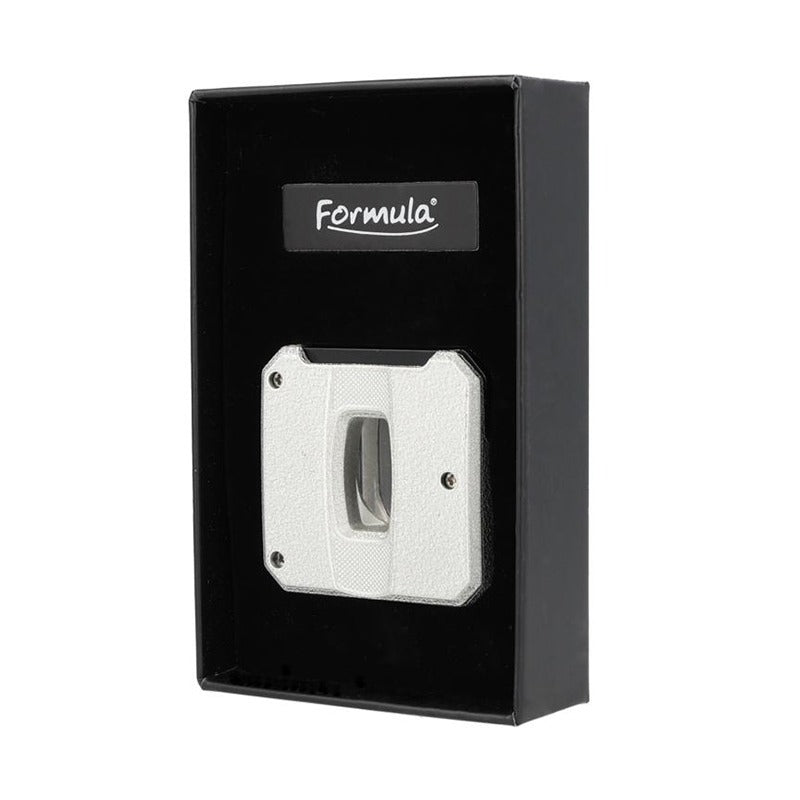 Formula - Sigarenknipper V-cut + Boor + Air Pin - Zilver