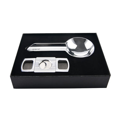 Zorr - Giftset - Asbak met Luxe Sigarenknipper - Chrome