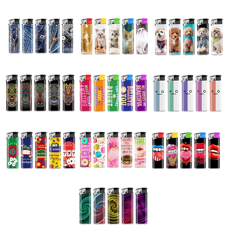 Lux - Wegwerp aansteker - 10 Designs - Totaal 500 stuks