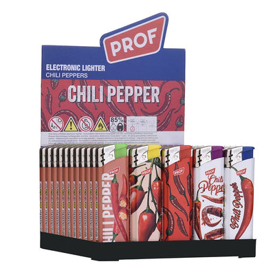 Prof - Wegwerp Piezo - Chili Peppers - Display 50st.