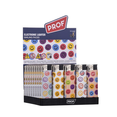 Prof - Wegwerp Piezo - Smiley Faces - Display 50st.