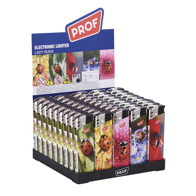 Prof - Wegwerp Piezo - Lady Bugs - Display (50-stuks)