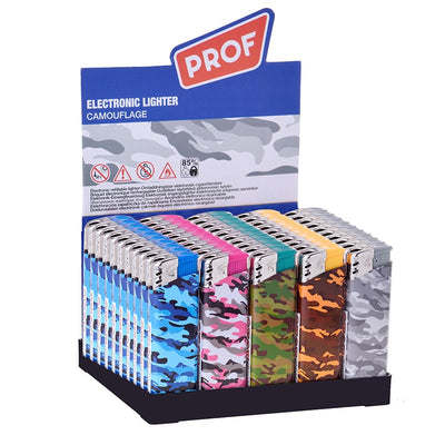 Prof - Wegwerp Piezo - Camouflage - Display (50-stuks)