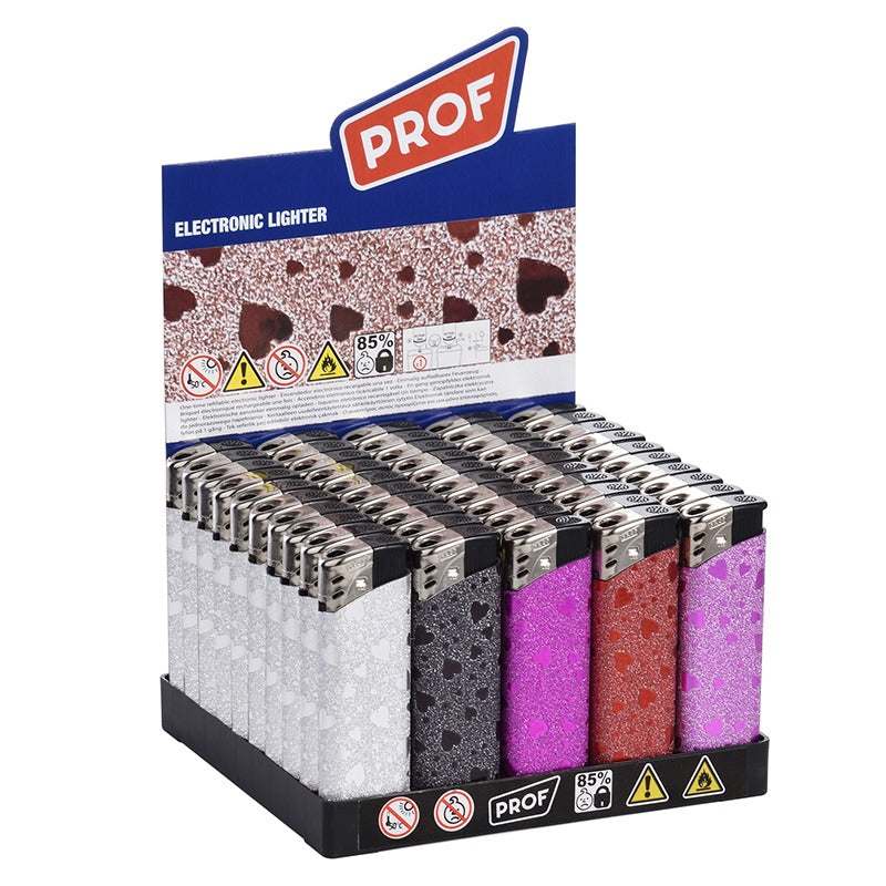 Prof - Wegwerp Piezo - Shiny Hearts - Display (50-stuks)