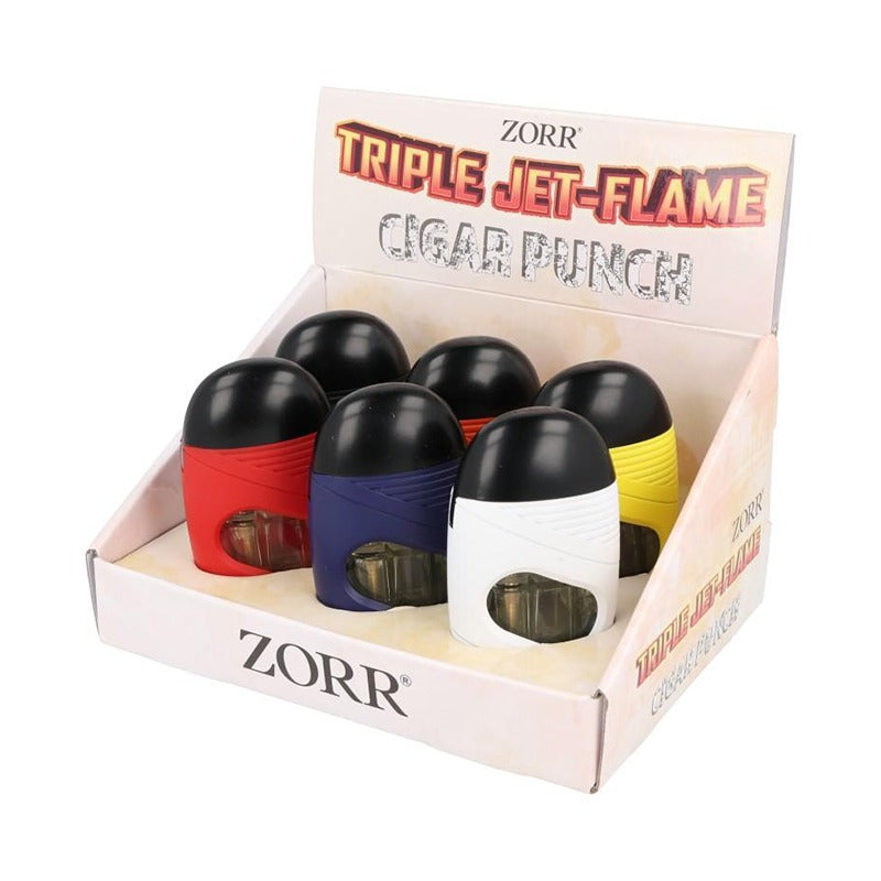 Zorr - Triple JetFlame aansteker met boor - Display 6 St.