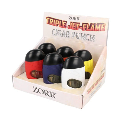 Zorr - Triple JetFlame aansteker met boor - Display 6 St.