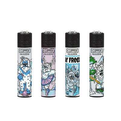 Clipper aansteker - CP11 Frozen Yetis - Display 48st.