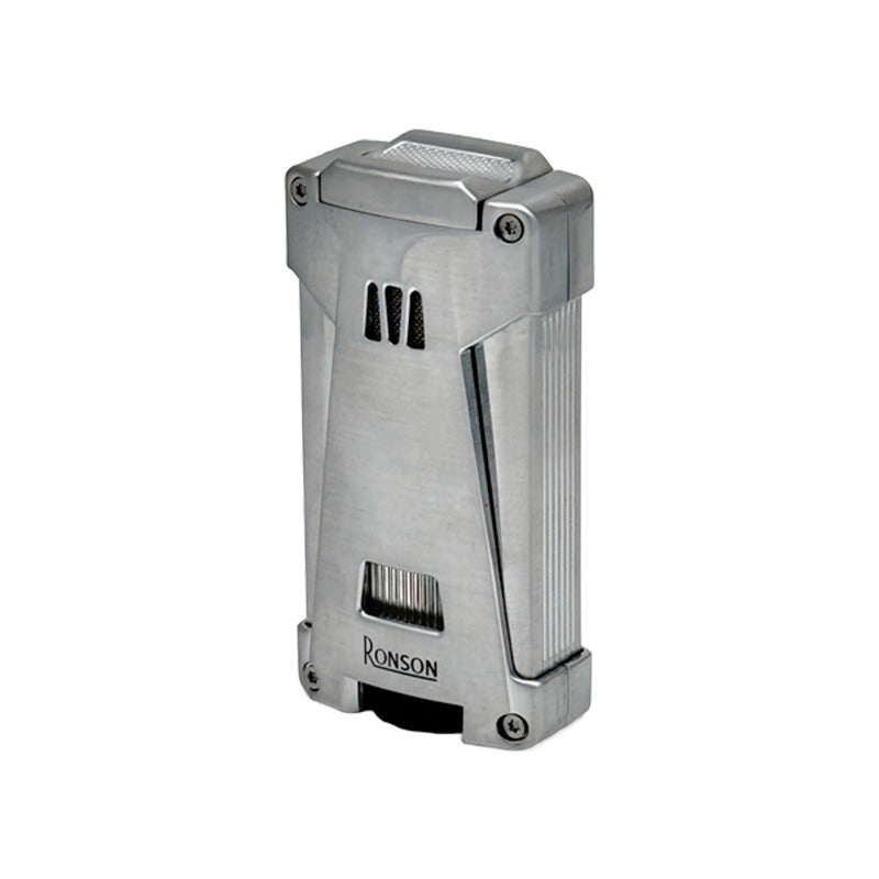 Ronson Hurricane - Triple Jetflame - Chrome Satin