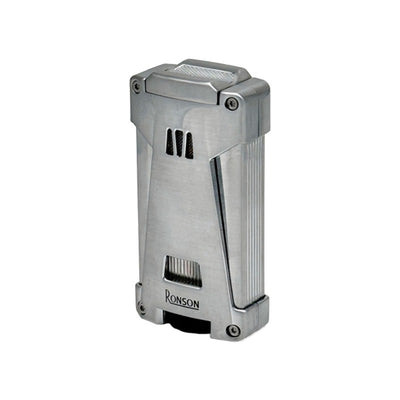 Ronson Hurricane - Triple Jetflame - Chrome Satin