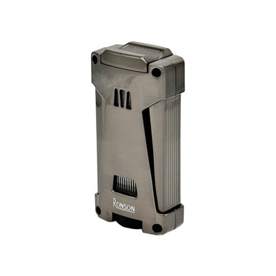 Ronson Hurricane - Triple Jetflame - Gun Metal