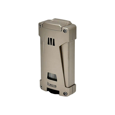 Ronson Hurricane - Triple Jetflame - Grey Satin