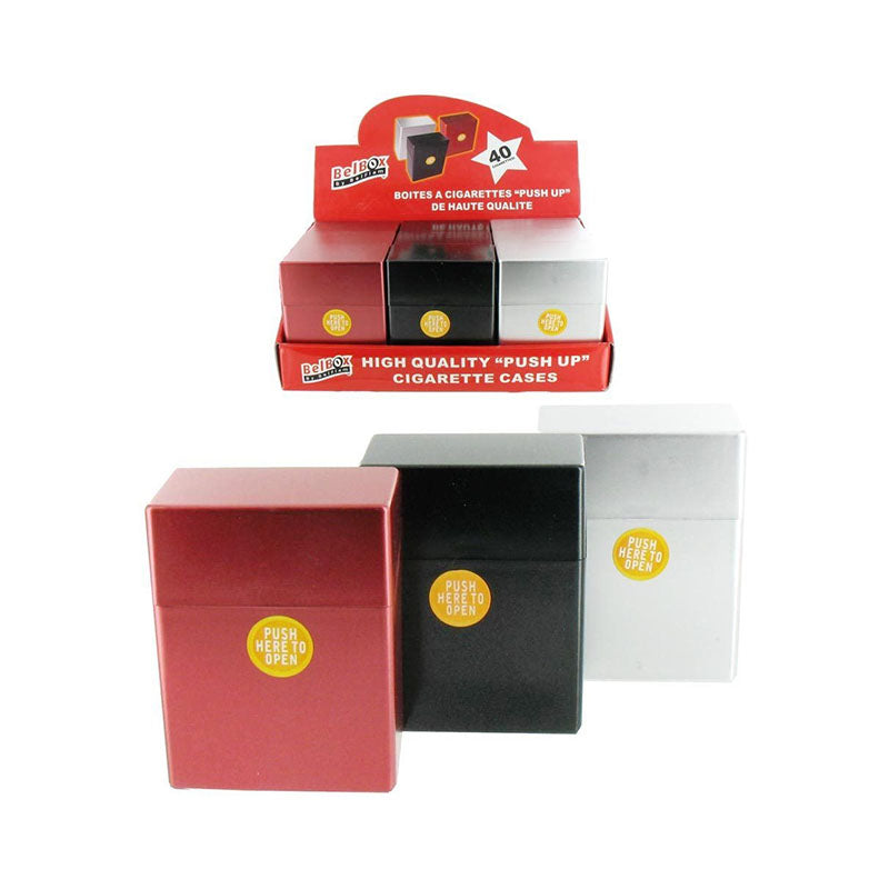 Belbox - Sigarettenbox - 85mm - 40 Sig. - Metalic - 9 stuks