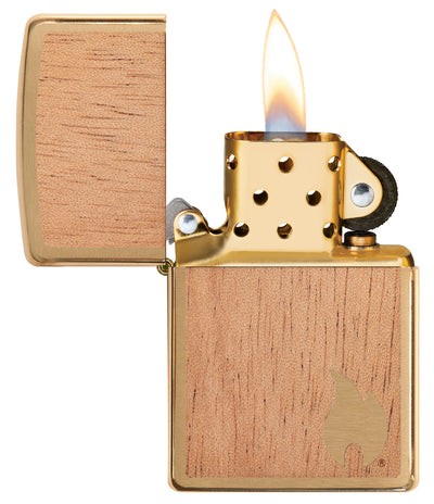 Zippo - Woodchuck Brushed Brass