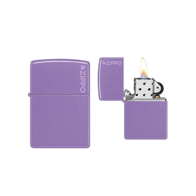 Zippo - Smoky Lavender w/ Zippo Logo