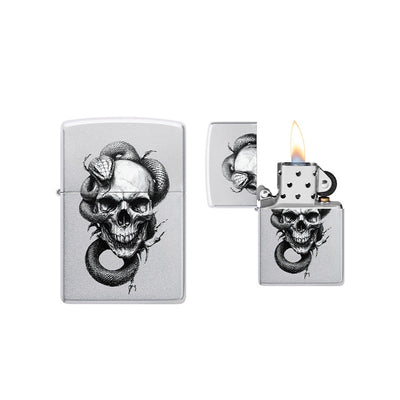 Zippo - Skull and Snake Design