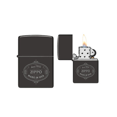 Zippo - Zippo Design High Polish Black