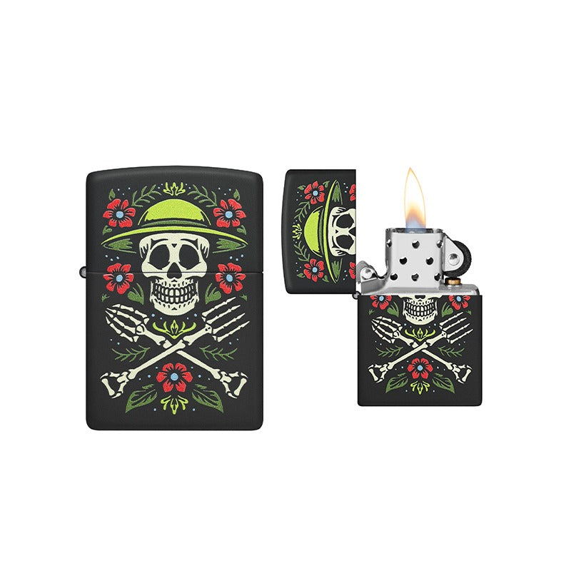 Zippo - Skull Gardener Design