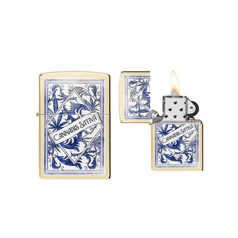 Zippo - Cannabis Sativa Design