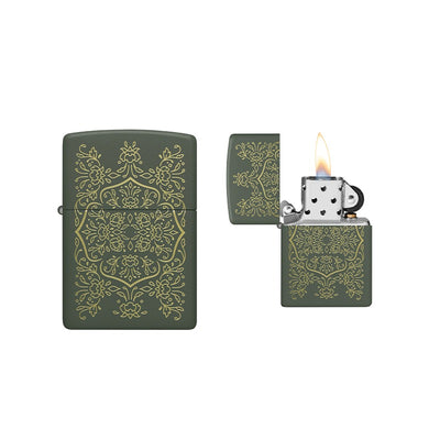 Zippo - Pattern Design Green Matte
