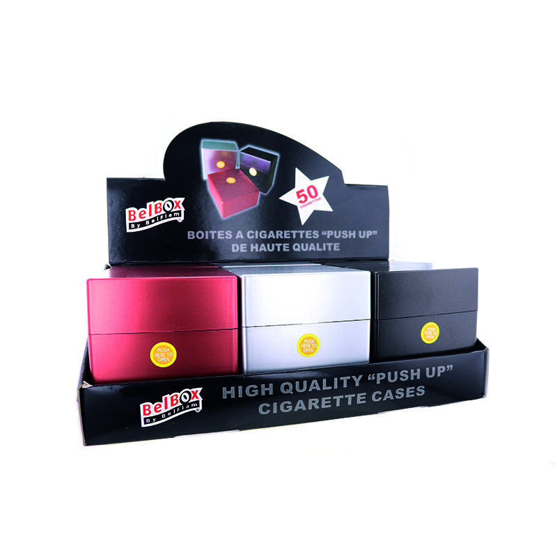 Belbox - Sigarettenbox - 85mm - 50 Sig. - Metalic - 9 stuks