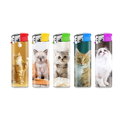 Lux - Wegwerp aansteker - Cat - Display (50-stuks)