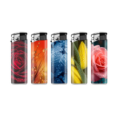 Lux - Wegwerp aansteker - Flower - Display (50-stuks)