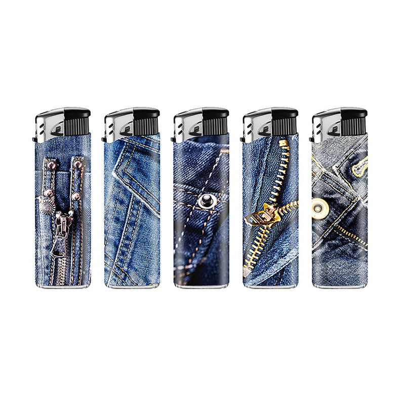 Lux - Wegwerp aansteker - Jeans - Display (50-stuks)
