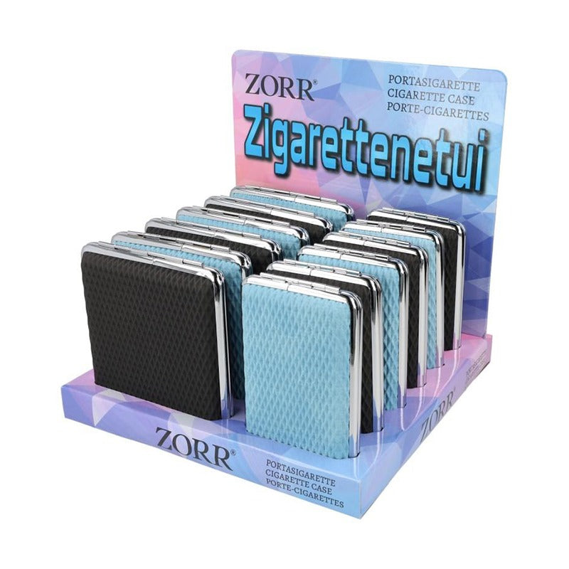 Zorr - Sigarettenkoker - Zwart/Blauw - Breed en smal - 12st
